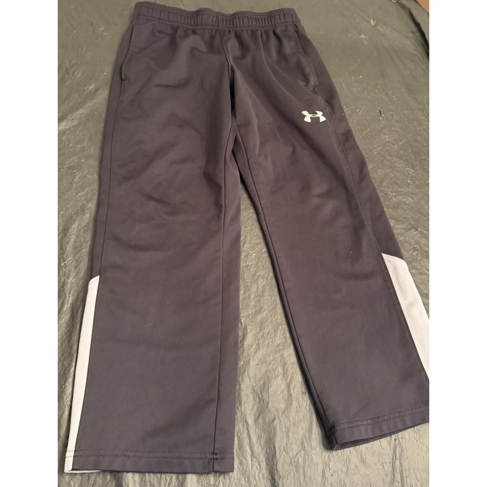 Under Armour Boys Youth‎ Small Black & Gray Athletic Pants